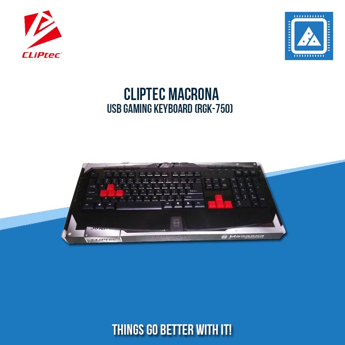 CLIPTEC MACRONA USB GAMING KEYBOARD (RGK-750) CLIPTEC MACRONA USB GAMING KEYBOARD (RGK-750)